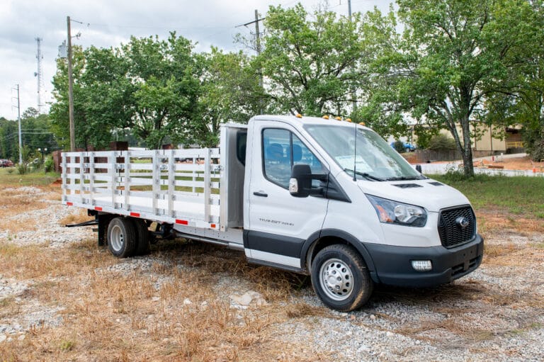 Stake body truck