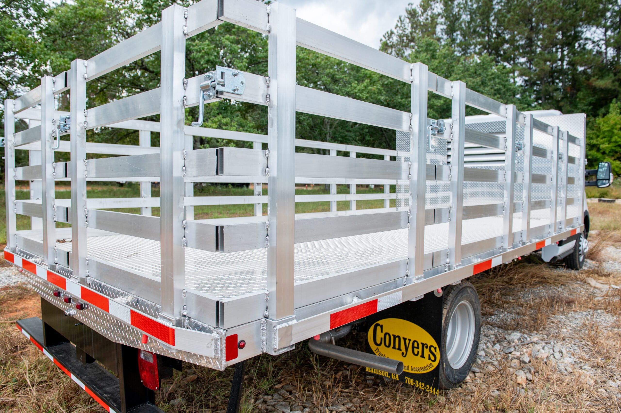 Stake body truck