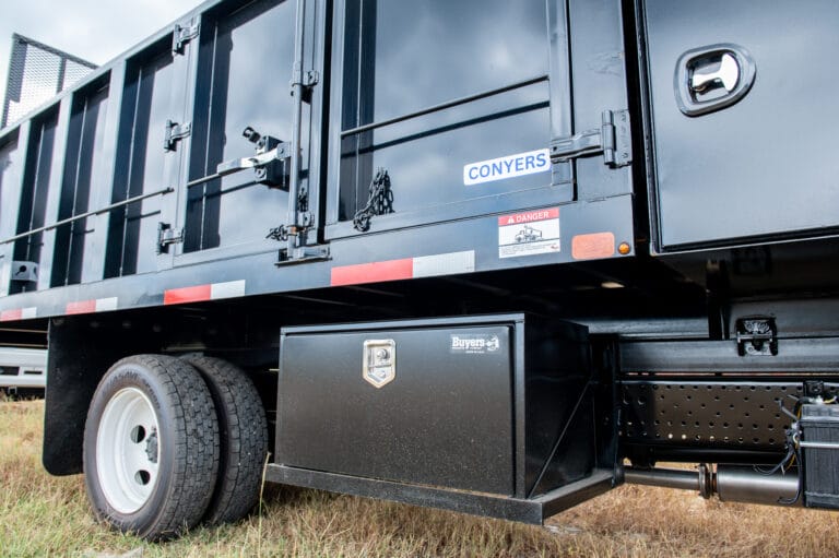 Dump truck side